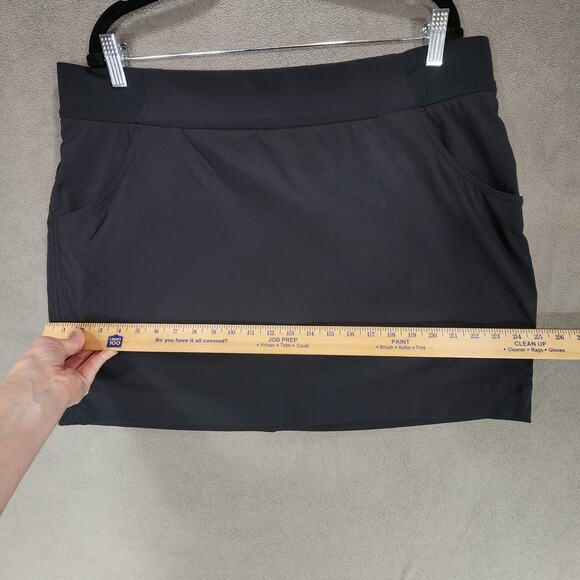 Columbia Omni Shield Skirt sz 1X Women Nylon Black Pocket Tennis Pickleball Golf - Picture 7 of 10